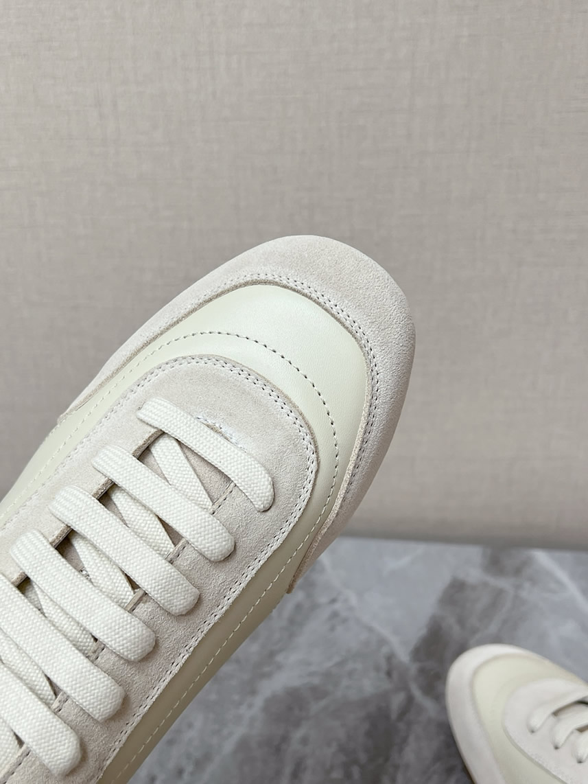 バーバリー オフホワイト レザー スニーカー shoes561 - 画像 (6)