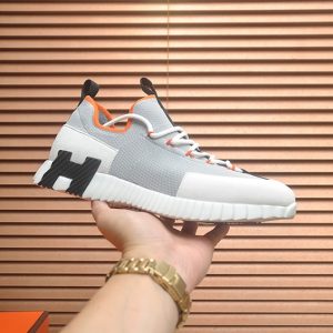 エルメス バウンシング スニーカー グレー＆ホワイト shoes569