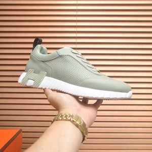 エルメス バウンシング スニーカー パンチングレザー セージグリーン shoes573