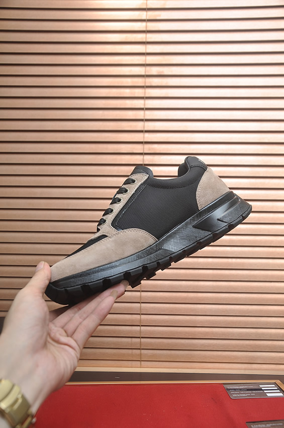プラダ ブラック×ベージュ テクニカルスニーカー shoes576 - 画像 (5)