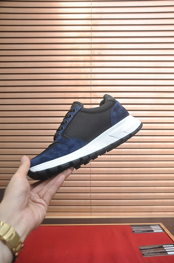 プラダ ネイビー×ブラック テクニカルスニーカー shoes578 - 画像 (5)