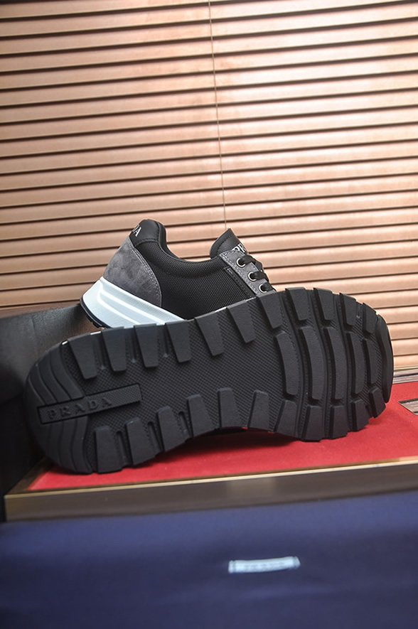 プラダ グレー×ブラック テクニカルスニーカー shoes579 - 画像 (7)