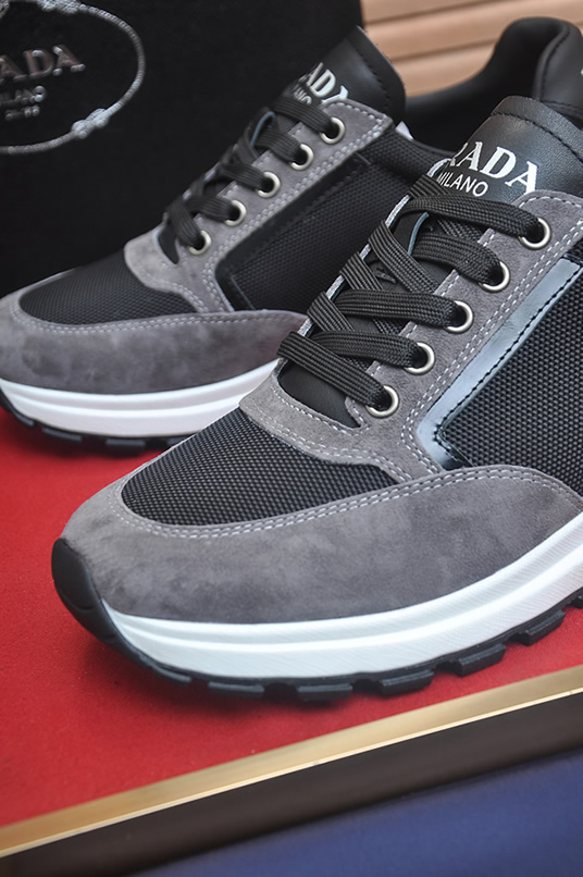 プラダ グレー×ブラック テクニカルスニーカー shoes579 - 画像 (8)