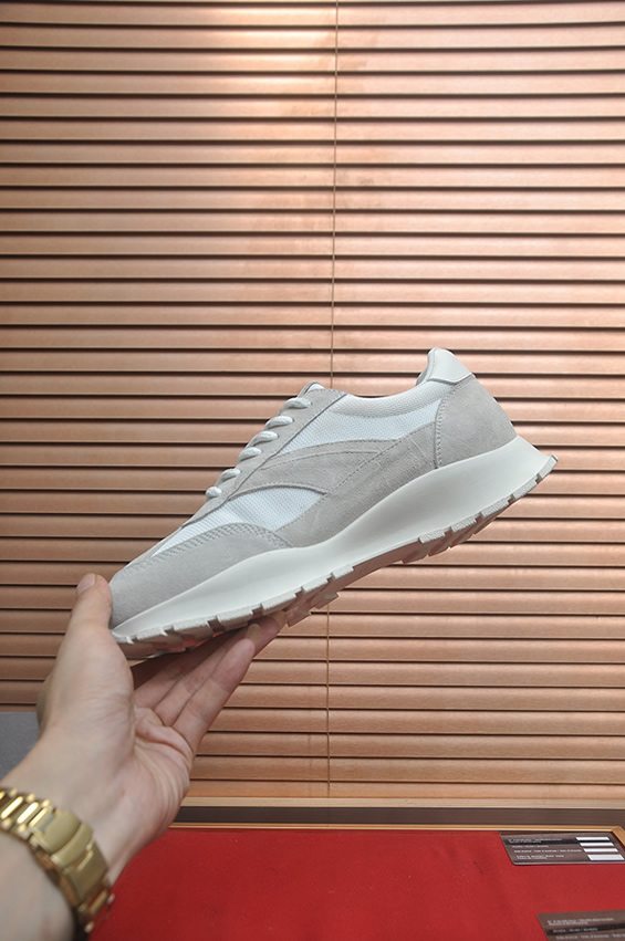 プラダ ホワイト×グレー コンビスニーカー shoes580 - 画像 (5)