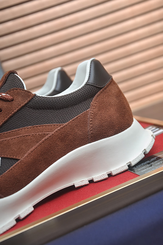 プラダ ブラウン スエード コンビスニーカー shoes581 - 画像 (9)