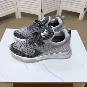 ルイ・ヴィトン 針ニット スニーカー シルバー×ブラック shoes583