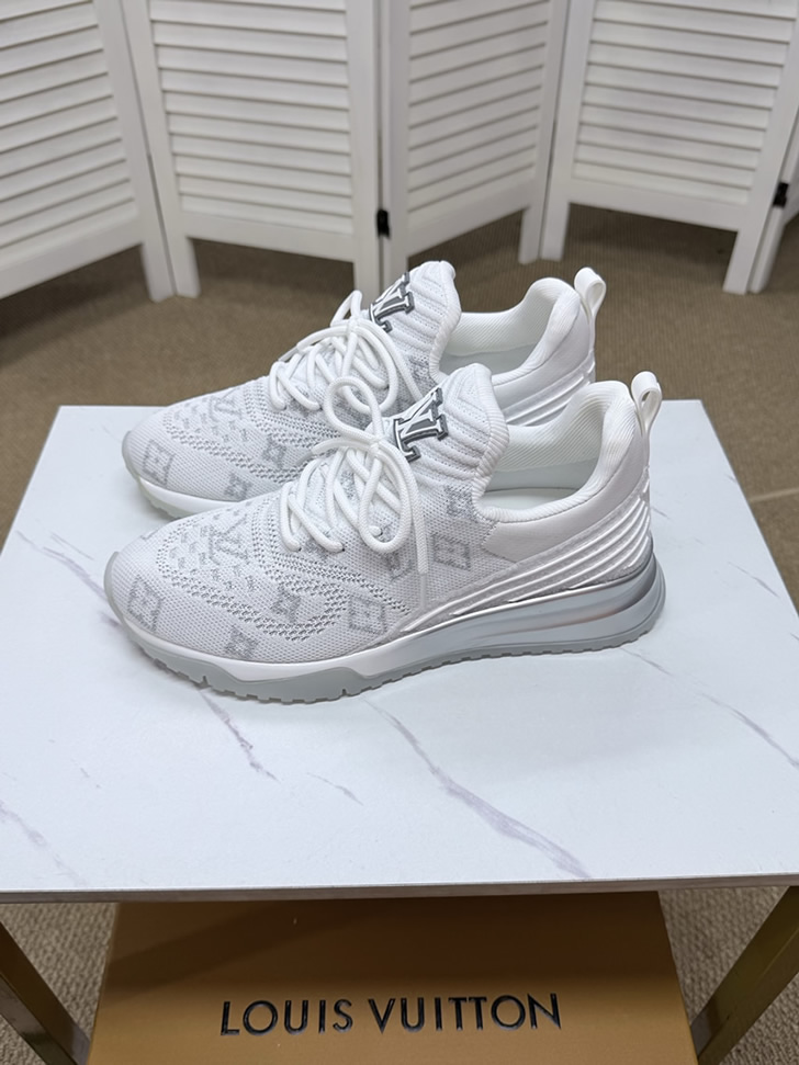 ルイ・ヴィトン モノグラム 針ニット スニーカー ホワイト shoes584