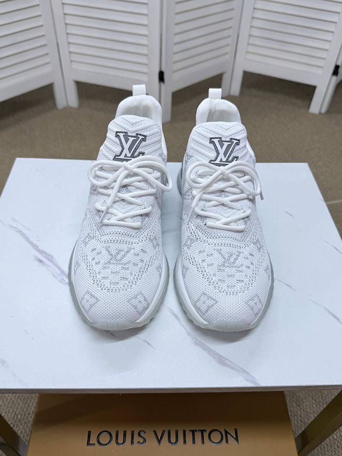 ルイ・ヴィトン モノグラム 針ニット スニーカー ホワイト shoes584 - 画像 (2)