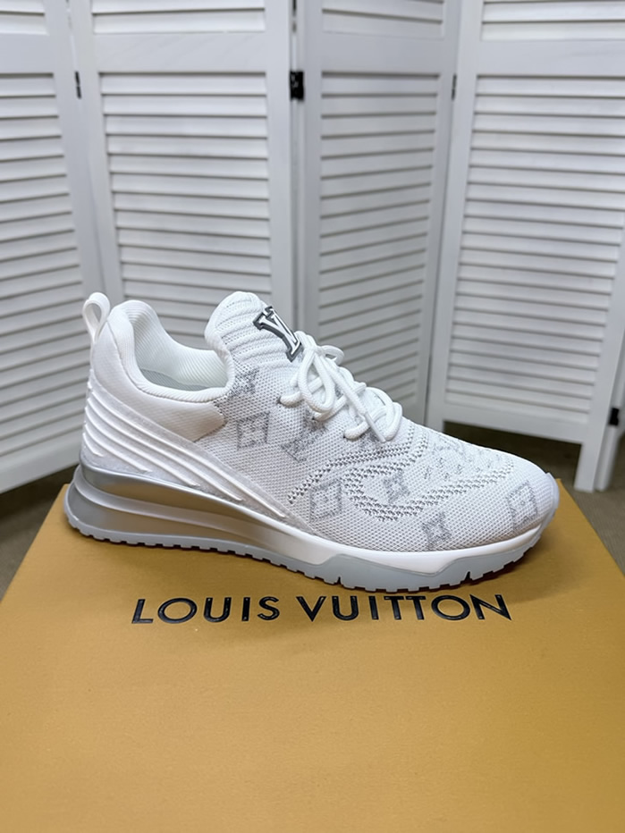 ルイ・ヴィトン モノグラム 針ニット スニーカー ホワイト shoes584 - 画像 (5)