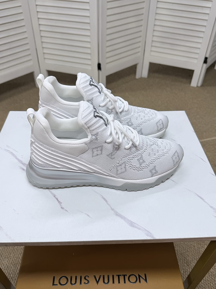 ルイ・ヴィトン モノグラム 針ニット スニーカー ホワイト shoes584 - 画像 (6)