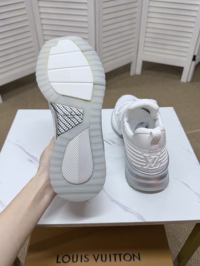 ルイ・ヴィトン モノグラム 針ニット スニーカー ホワイト shoes584 - 画像 (7)