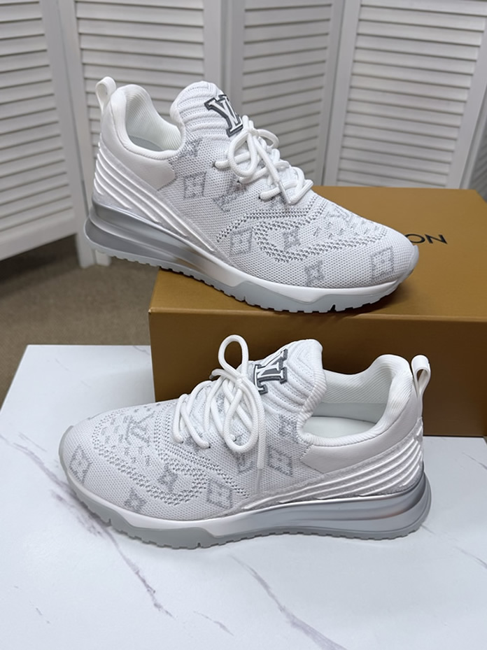 ルイ・ヴィトン モノグラム 針ニット スニーカー ホワイト shoes584 - 画像 (9)