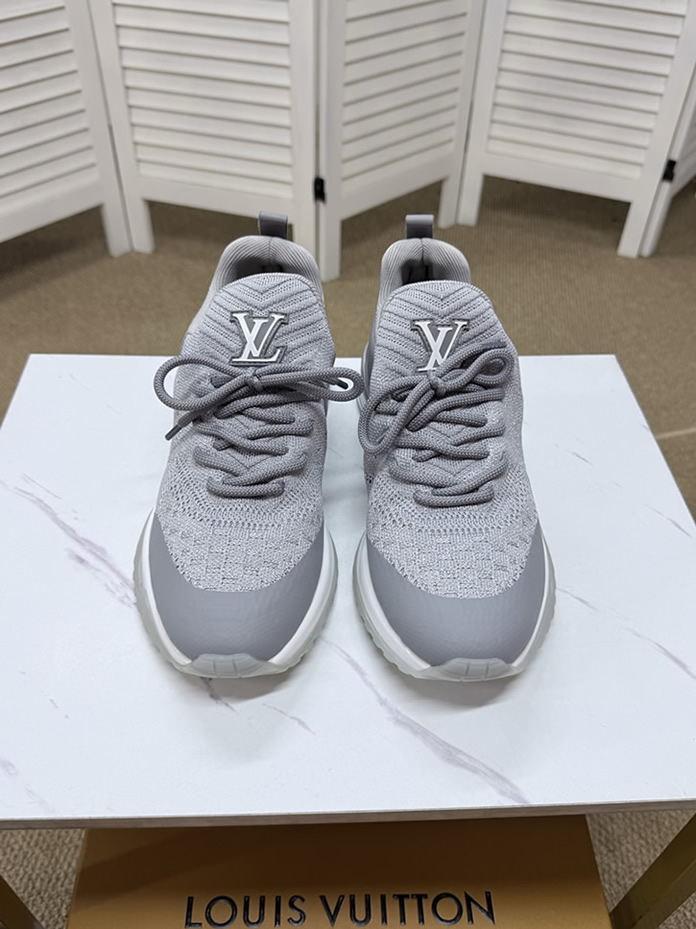 ルイ・ヴィトン 針ニット スニーカー グレー shoes585 - 画像 (2)