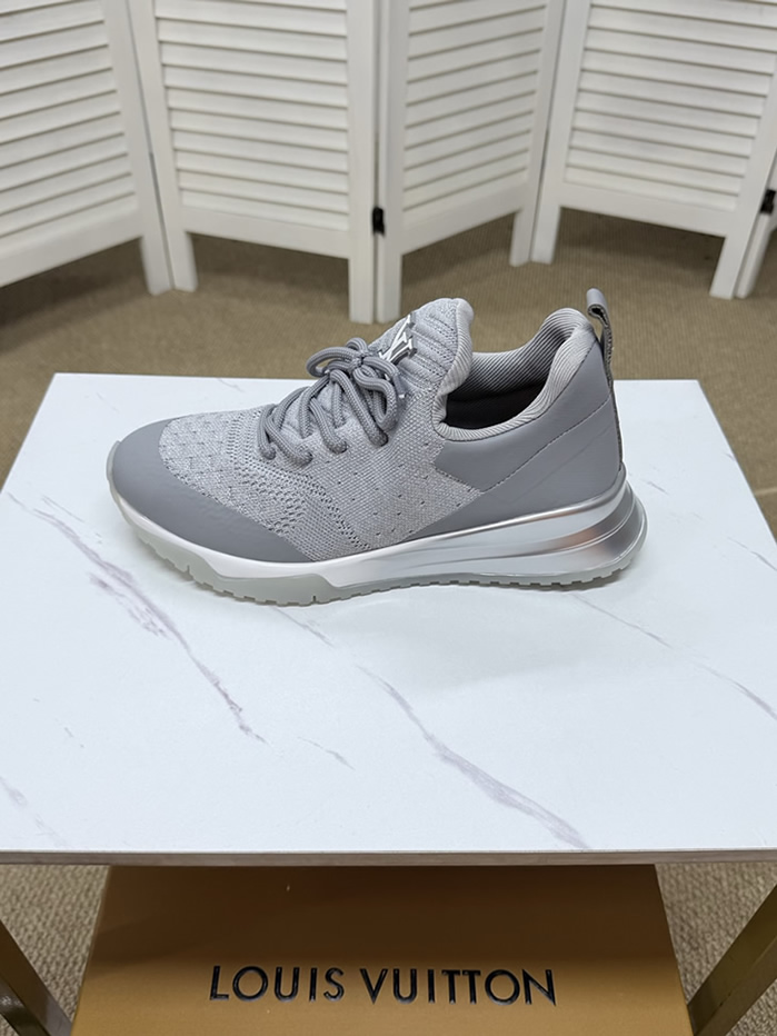 ルイ・ヴィトン 針ニット スニーカー グレー shoes585 - 画像 (3)