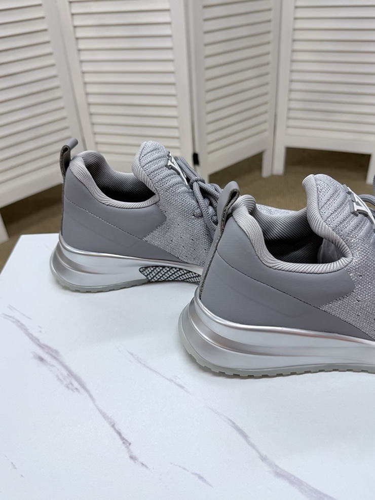 ルイ・ヴィトン 針ニット スニーカー グレー shoes585 - 画像 (4)