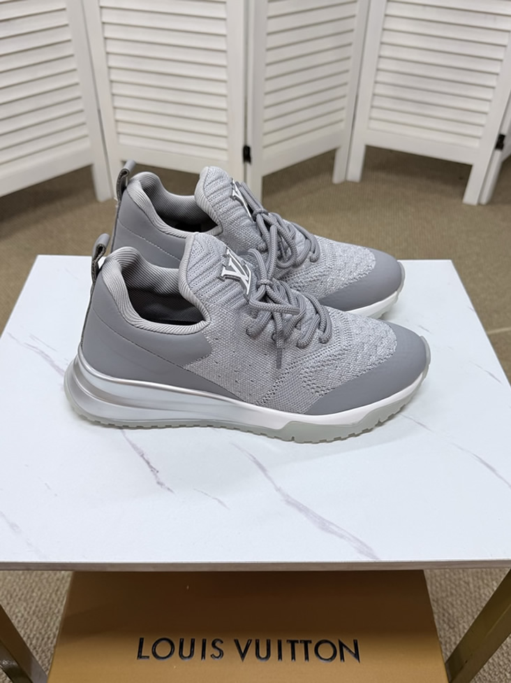 ルイ・ヴィトン 針ニット スニーカー グレー shoes585 - 画像 (6)