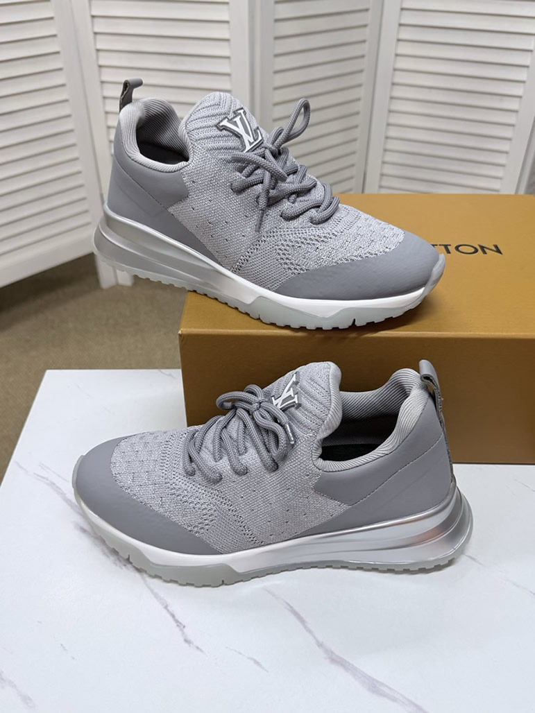 ルイ・ヴィトン 針ニット スニーカー グレー shoes585 - 画像 (9)