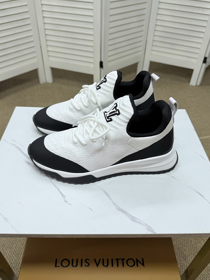 ルイ・ヴィトン ホワイト×ブラック コンビスニーカー shoes586
