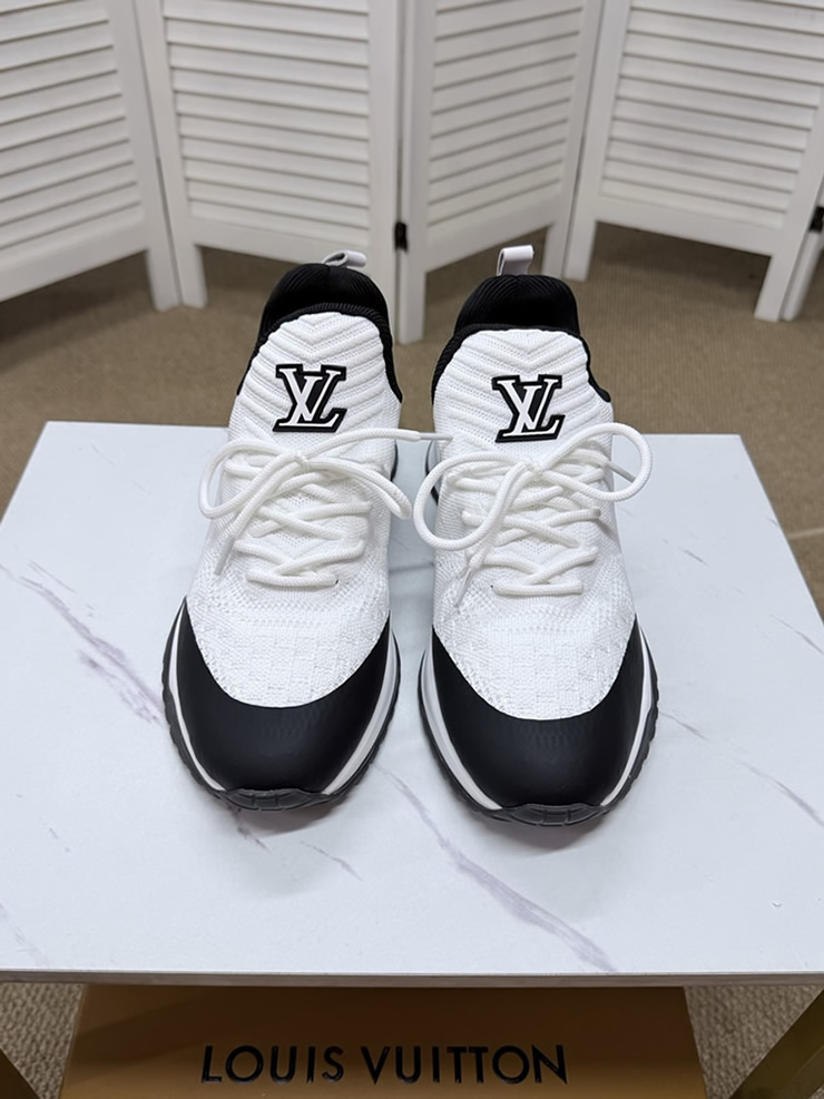 ルイ・ヴィトン ホワイト×ブラック コンビスニーカー shoes586 - 画像 (3)