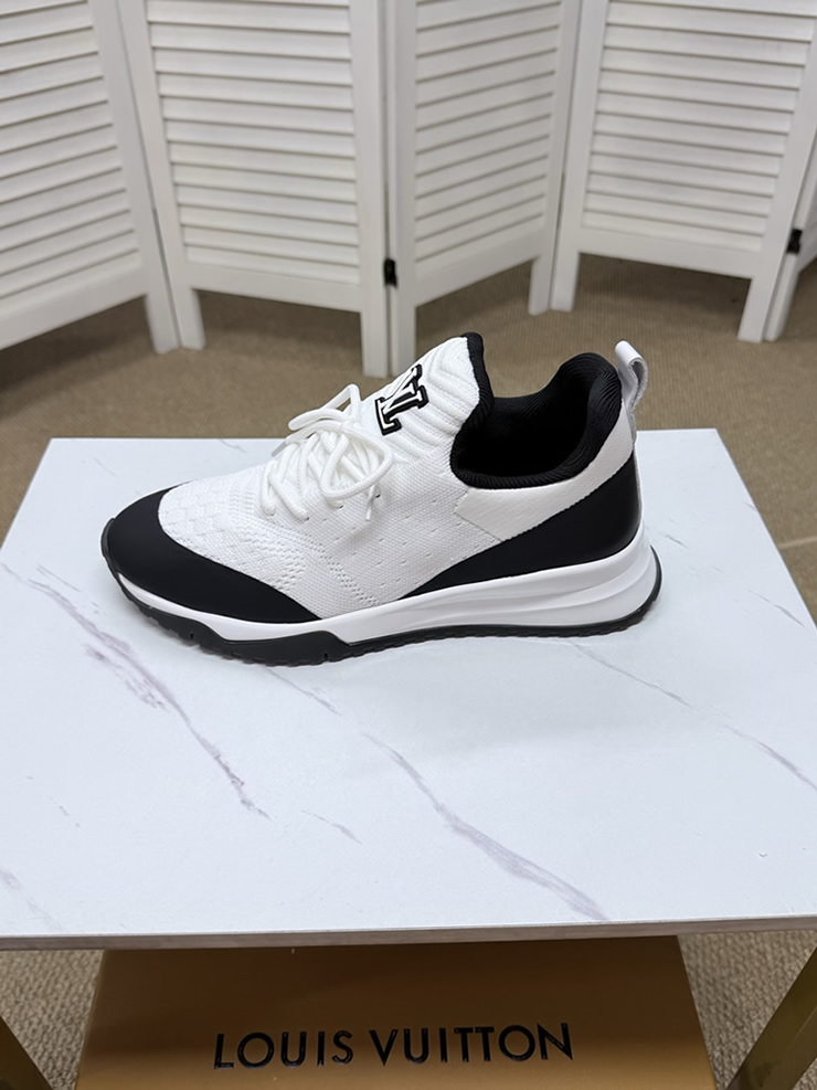 ルイ・ヴィトン ホワイト×ブラック コンビスニーカー shoes586 - 画像 (4)