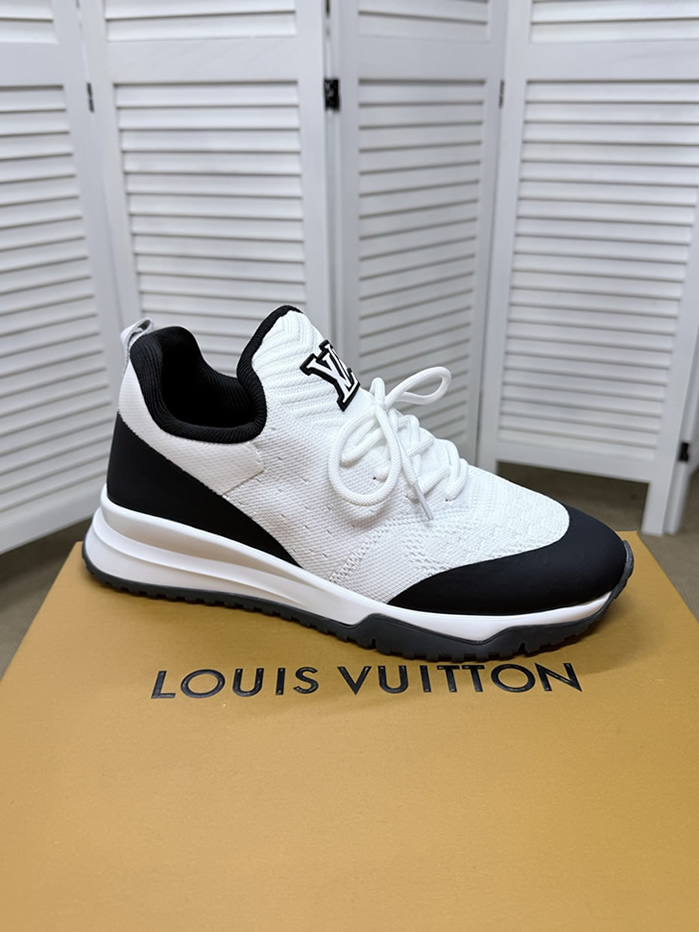 ルイ・ヴィトン ホワイト×ブラック コンビスニーカー shoes586 - 画像 (6)