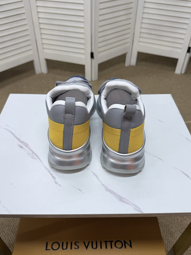 ルイ・ヴィトン 針ニット スニーカー グレー ネイビー イエロー shoes589 - 画像 (8)