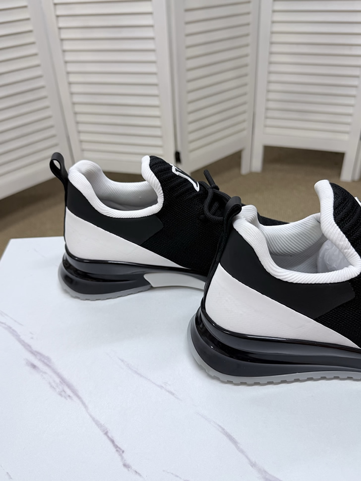 ルイ・ヴィトン 針ニット スニーカー ブラック ホワイト shoes560 - 画像 (4)