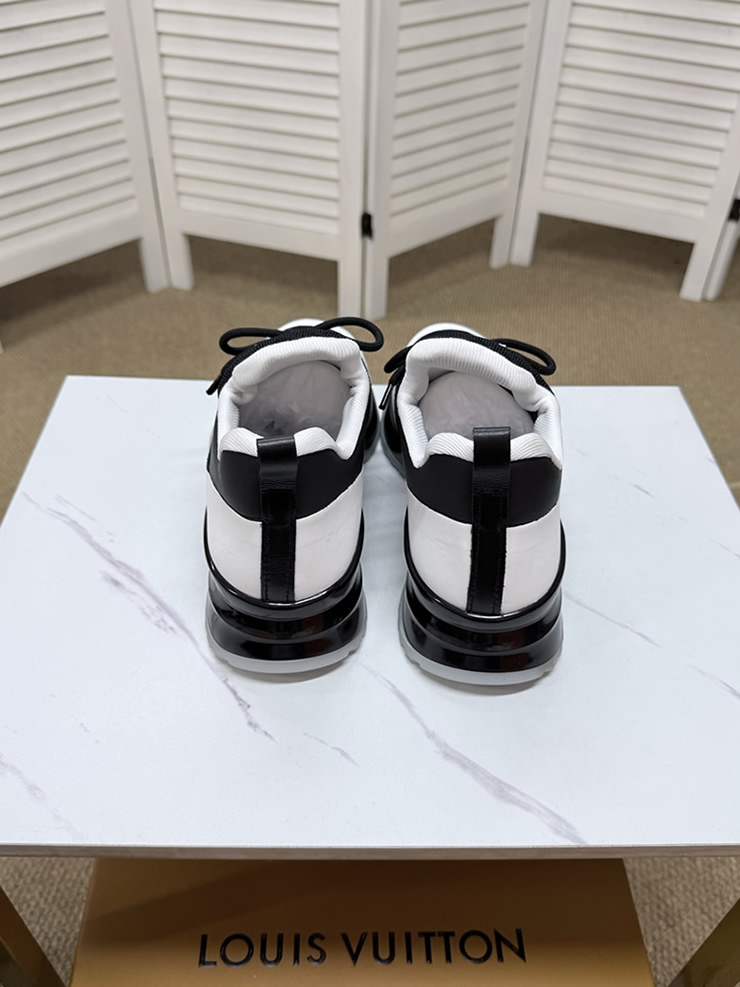 ルイ・ヴィトン 針ニット スニーカー ブラック ホワイト shoes560 - 画像 (8)