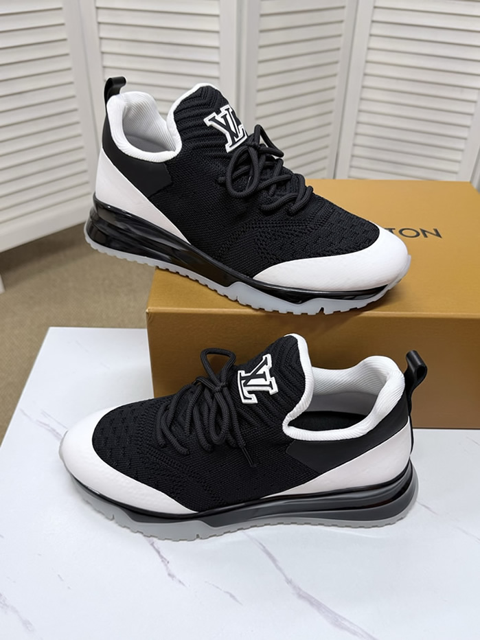 ルイ・ヴィトン 針ニット スニーカー ブラック ホワイト shoes560 - 画像 (9)