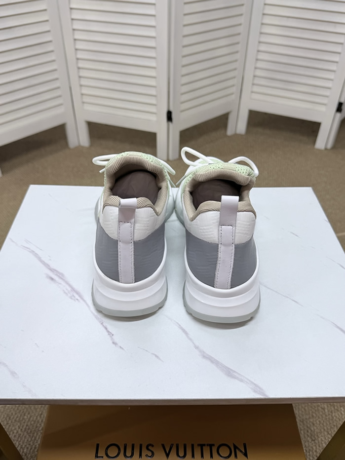 ルイ・ヴィトン ダミエ 針ニット スニーカー ライトグリーン ホワイト shoes561 - 画像 (8)