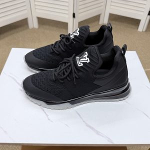 ルイ・ヴィトン 針ニット スニーカー ブラック shoes562