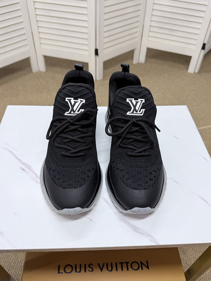 ルイ・ヴィトン 針ニット スニーカー ブラック shoes562 - 画像 (2)