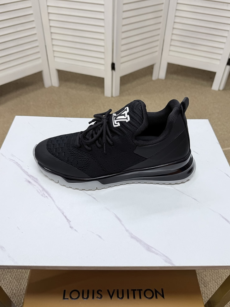 ルイ・ヴィトン 針ニット スニーカー ブラック shoes562 - 画像 (3)