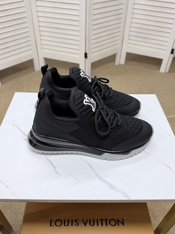 ルイ・ヴィトン 針ニット スニーカー ブラック shoes562 - 画像 (6)