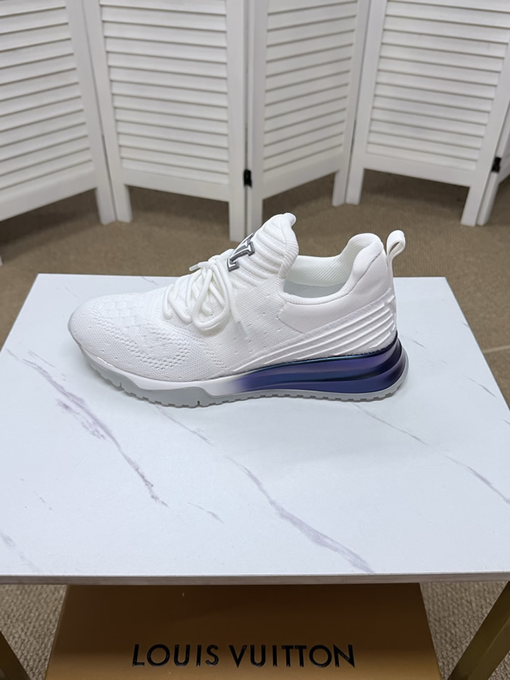 ルイ・ヴィトン 針ニット スニーカー ホワイト パープル shoes563 - 画像 (3)