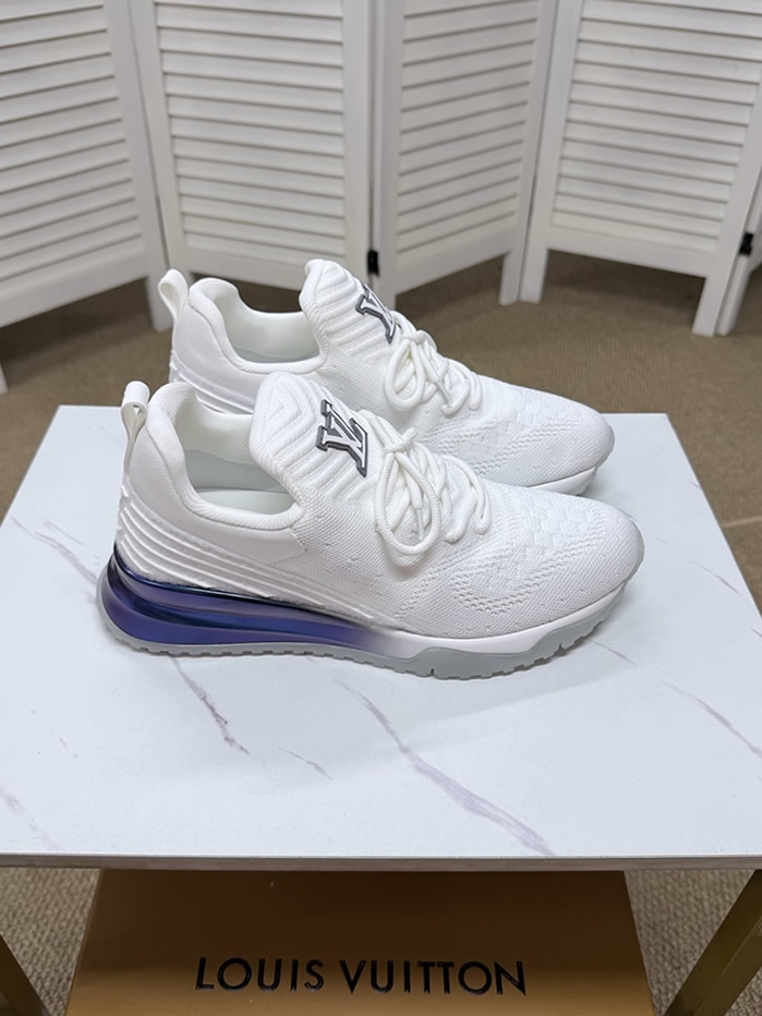 ルイ・ヴィトン 針ニット スニーカー ホワイト パープル shoes563 - 画像 (6)
