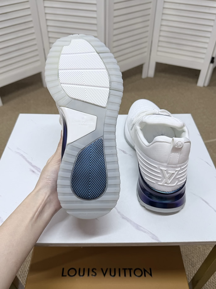 ルイ・ヴィトン 針ニット スニーカー ホワイト パープル shoes563 - 画像 (7)