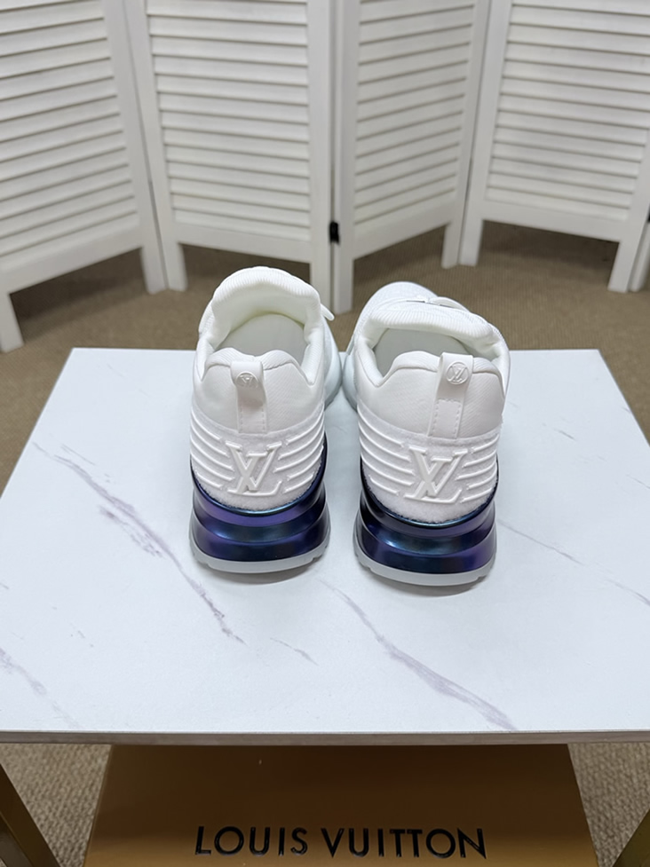 ルイ・ヴィトン 針ニット スニーカー ホワイト パープル shoes563 - 画像 (8)