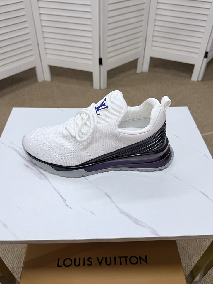 ルイ・ヴィトン 針ニット スニーカー ホワイト パープル shoes564 - 画像 (3)