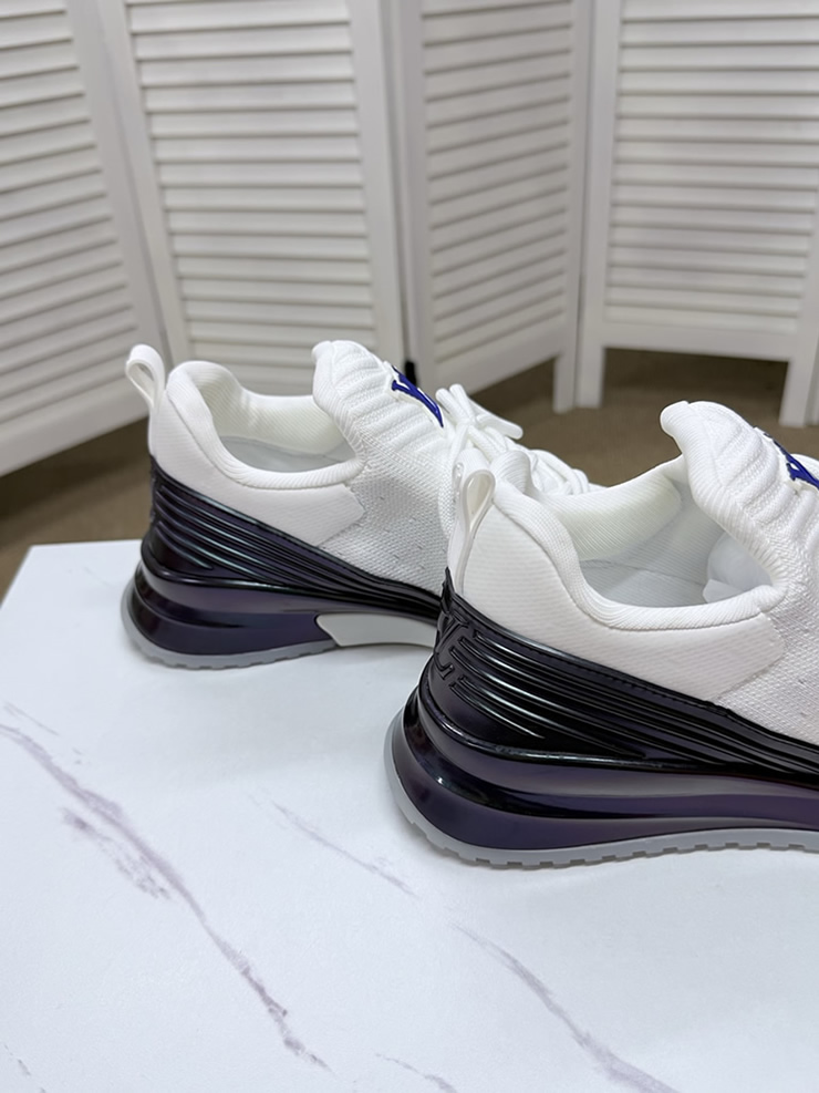 ルイ・ヴィトン 針ニット スニーカー ホワイト パープル shoes564 - 画像 (4)
