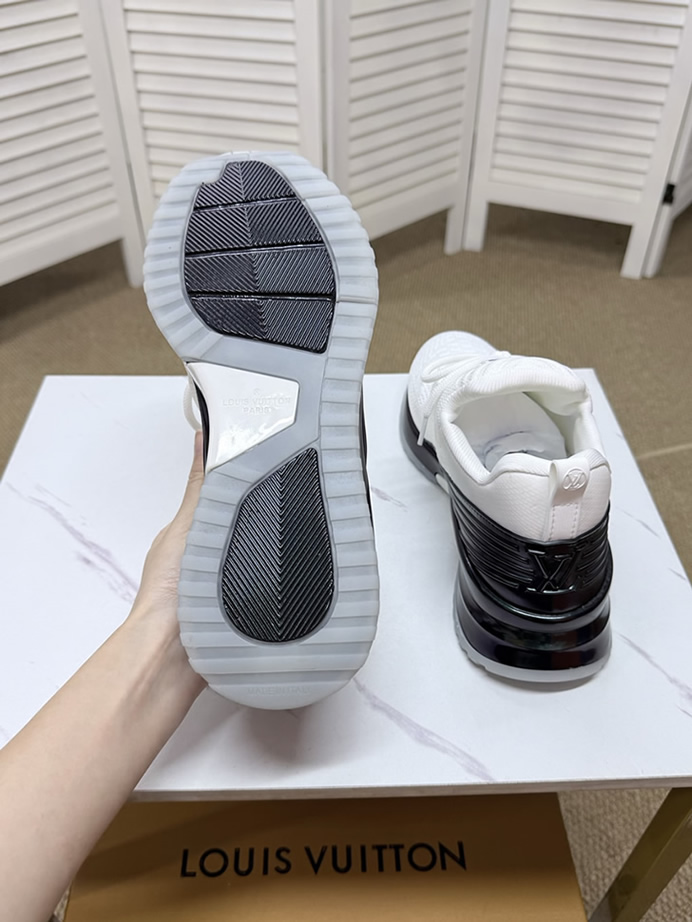 ルイ・ヴィトン 針ニット スニーカー ホワイト パープル shoes564 - 画像 (7)