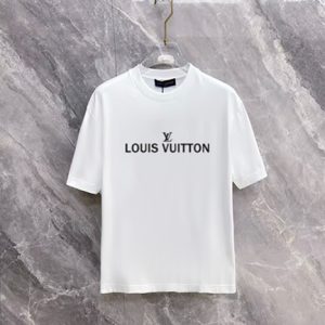 ルイ・ヴィトン アイコニック ロゴ クルーネックTシャツ ホワイト FS480