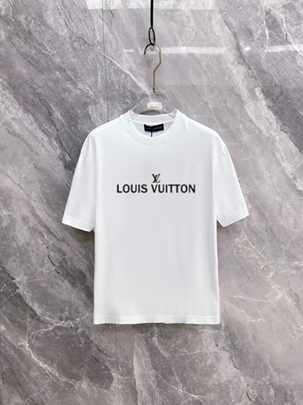 ルイ・ヴィトン アイコニック ロゴ クルーネックTシャツ ホワイト FS480
