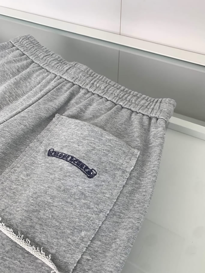 クロムハーツ クロスモチーフ 刺繍スウェットショートパンツ グレー FS494 - 画像 (7)