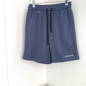 クロムハーツ クロスモチーフ 刺繍スウェットショートパンツ ネイビー FS495