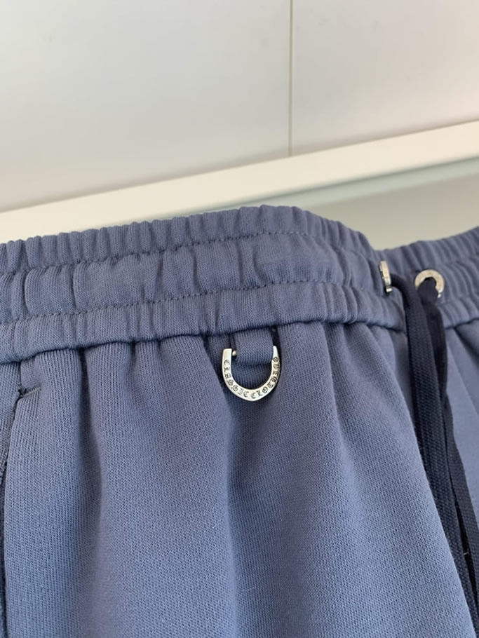 クロムハーツ クロスモチーフ 刺繍スウェットショートパンツ ネイビー FS495 - 画像 (5)