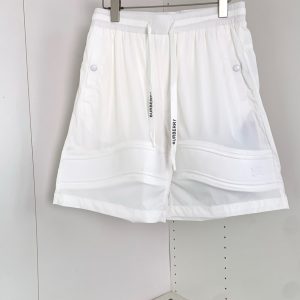バーバリー ロゴドローコード テクニカルショートパンツ ホワイト FS497