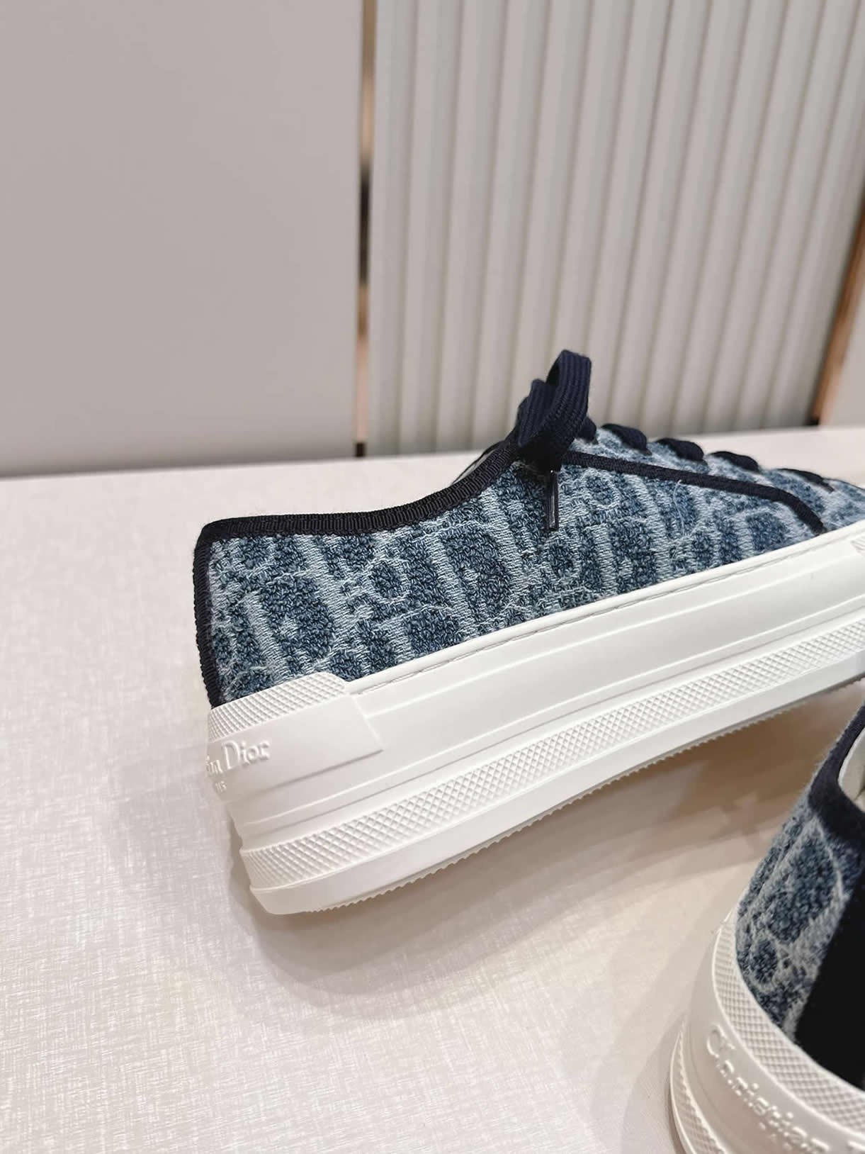 ディオール オブリーク デニム 厚底スニーカー ブルー shoes579 - 画像 (8)