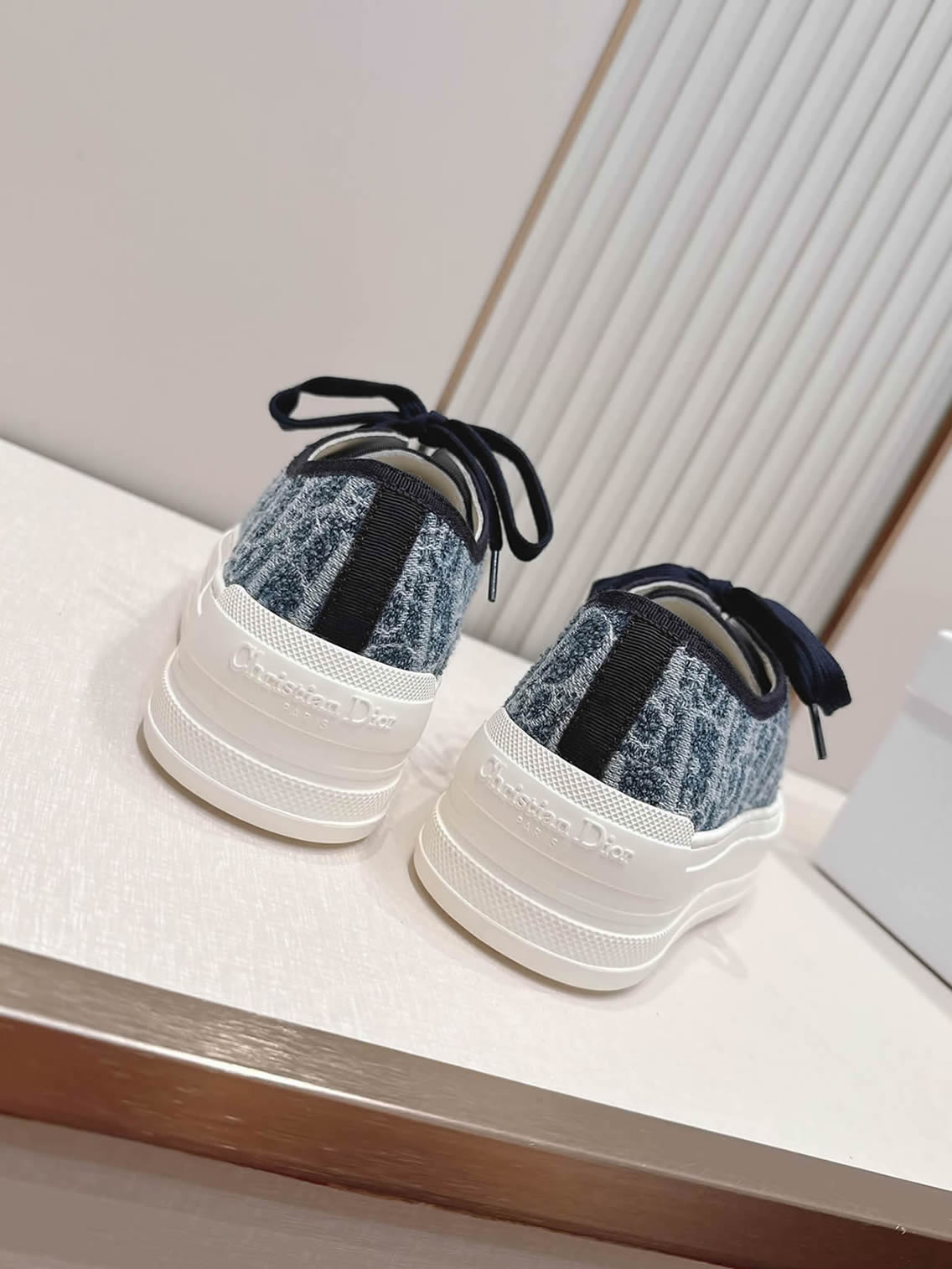 ディオール オブリーク デニム 厚底スニーカー ブルー shoes579 - 画像 (9)