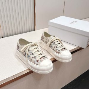 ディオール ボタニカルプリント キャンバス厚底スニーカー shoes581